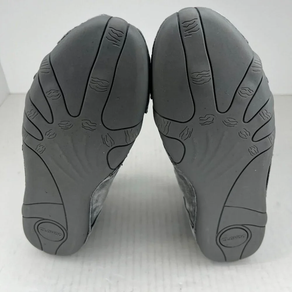 Clohoo Mens 1728250 Gray Suede Leather Lace Up High Top Size 40 Sneakers
